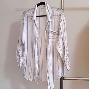 Kona Sol button downblouse/cover up